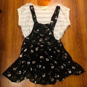 Shirt & Overall dress outfit size medium